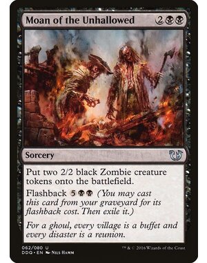 Magic: The Gathering Moan of the Unhallowed (062) Moderately Played