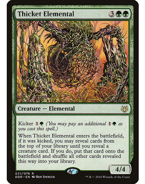 Magic: The Gathering Thicket Elemental (021) Moderately Played