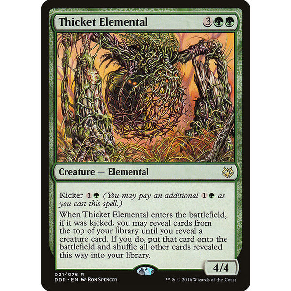 Magic: The Gathering Thicket Elemental (021) Moderately Played