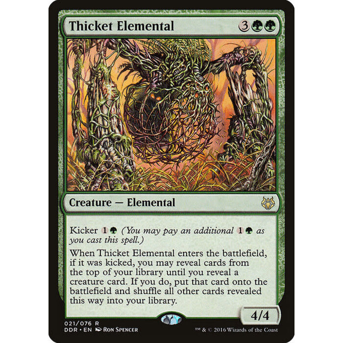 Magic: The Gathering Thicket Elemental (021) Moderately Played