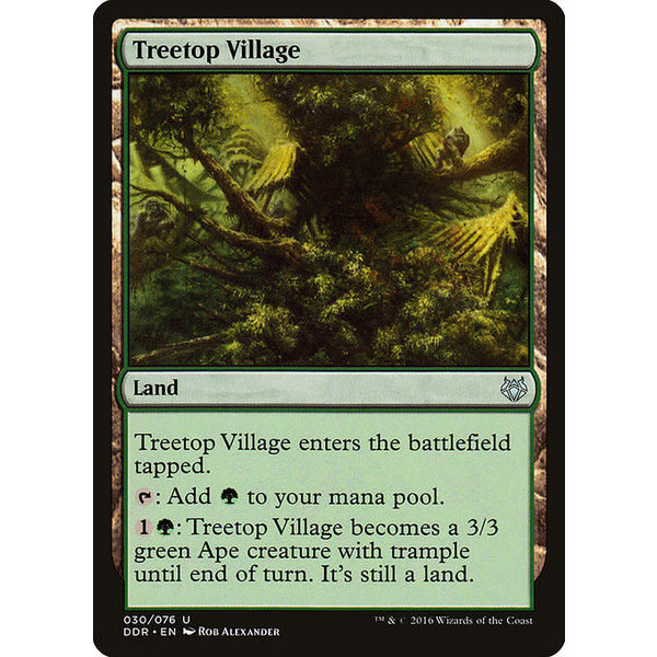 Magic: The Gathering Treetop Village (030) Lightly Played