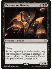 Magic: The Gathering Desecration Demon (044) Moderately Played