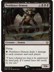 Magic: The Gathering Pestilence Demon (056) Moderately Played