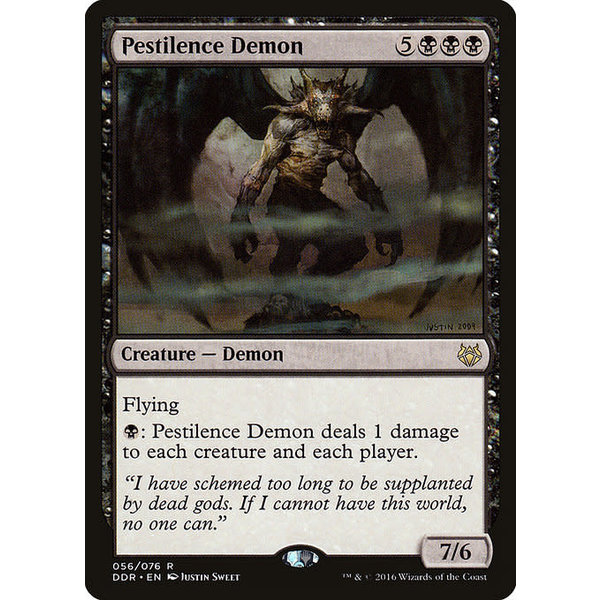 Magic: The Gathering Pestilence Demon (056) Moderately Played