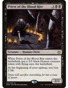 Magic: The Gathering Priest of the Blood Rite (057) Moderately Played