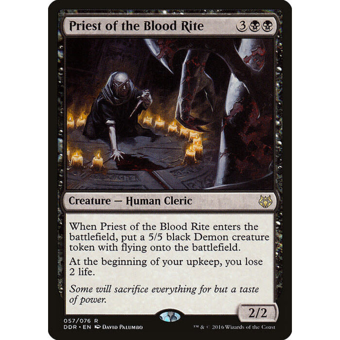 Magic: The Gathering Priest of the Blood Rite (057) Moderately Played
