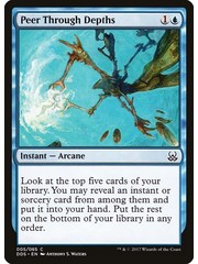 Magic: The Gathering Peer Through Depths (005) Moderately Played