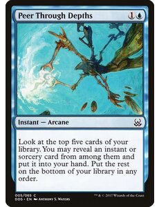 Magic: The Gathering Peer Through Depths (005) Moderately Played