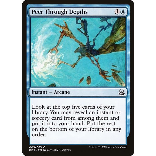 Magic: The Gathering Peer Through Depths (005) Moderately Played