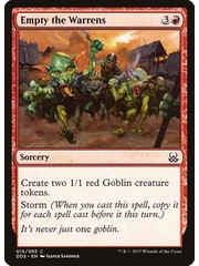 Magic: The Gathering Empty the Warrens (015) Moderately Played