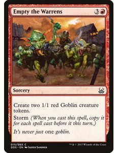 Magic: The Gathering Empty the Warrens (015) Moderately Played