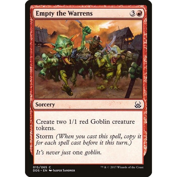 Magic: The Gathering Empty the Warrens (015) Moderately Played