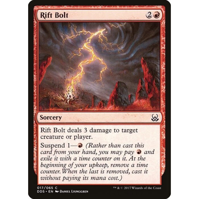 Magic: The Gathering Rift Bolt (017) Moderately Played
