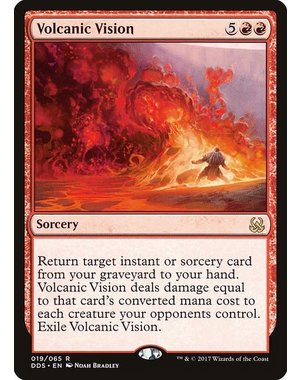 Magic: The Gathering Volcanic Vision (019) Moderately Played