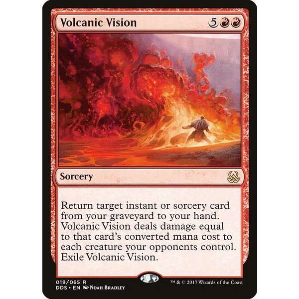 Magic: The Gathering Volcanic Vision (019) Moderately Played