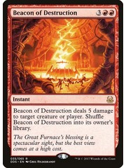 Magic: The Gathering Beacon of Destruction (035) Moderately Played