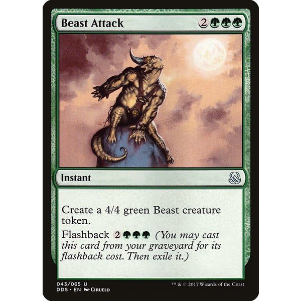 Magic: The Gathering Beast Attack (043) Moderately Played