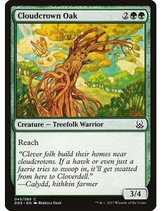 Magic: The Gathering Cloudcrown Oak (045) Moderately Played