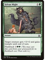 Magic: The Gathering Sylvan Might (051) Moderately Played
