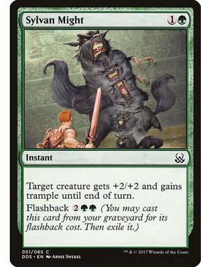 Magic: The Gathering Sylvan Might (051) Moderately Played