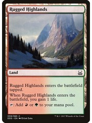 Magic: The Gathering Rugged Highlands (059) Moderately Played
