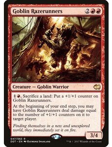 Magic: The Gathering Goblin Razerunners (047) Moderately Played