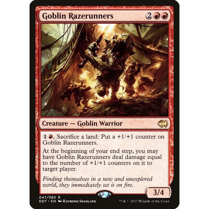 Magic: The Gathering Goblin Razerunners (047) Moderately Played
