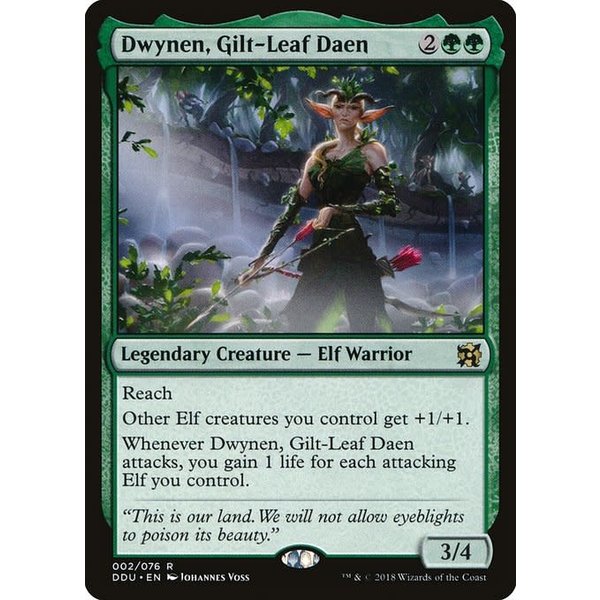 Magic: The Gathering Dwynen, Gilt-Leaf Daen (002) Moderately Played