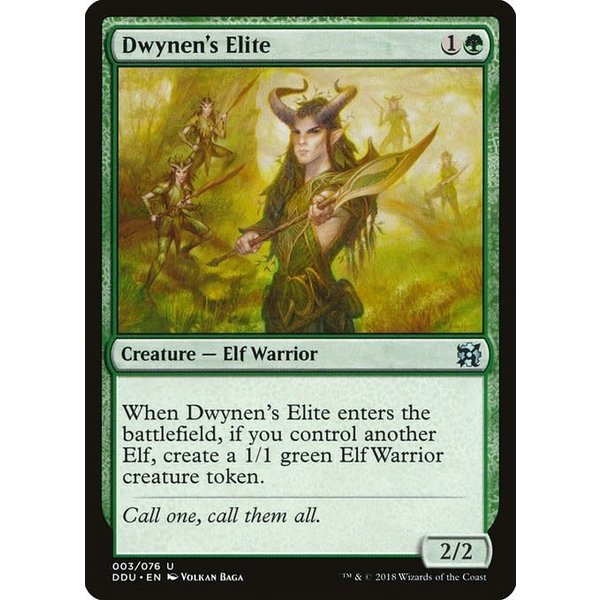 Magic: The Gathering Dwynen's Elite (003) Moderately Played