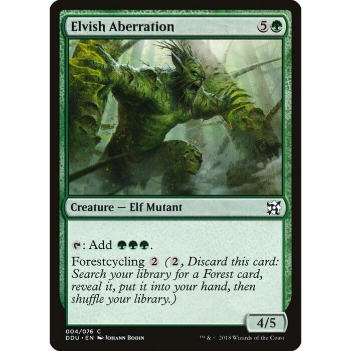 Magic: The Gathering Elvish Aberration (004) Moderately Played