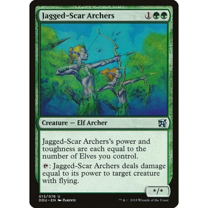 Magic: The Gathering Jagged-Scar Archers (013) Moderately Played