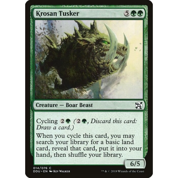 Magic: The Gathering Krosan Tusker (014) Lightly Played