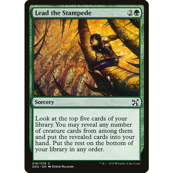 Magic: The Gathering Lead the Stampede (016) Moderately Played