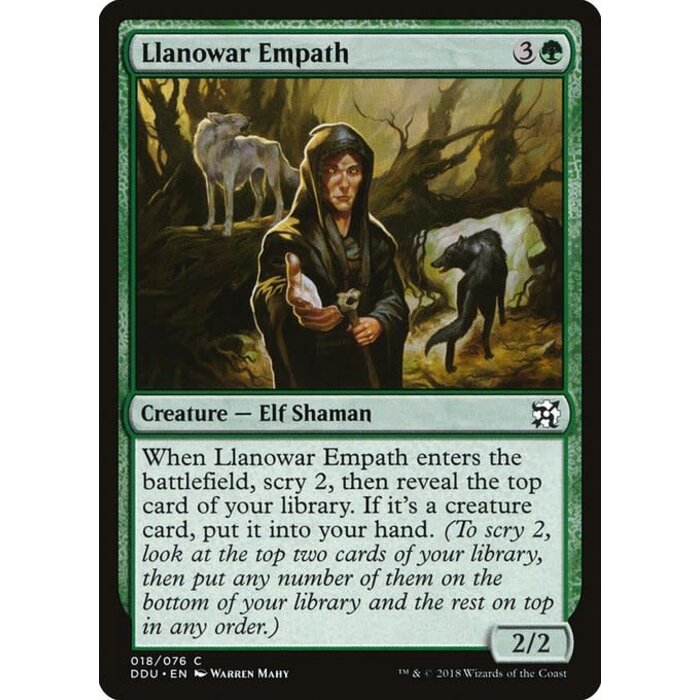 Magic: The Gathering Llanowar Empath (018) Moderately Played