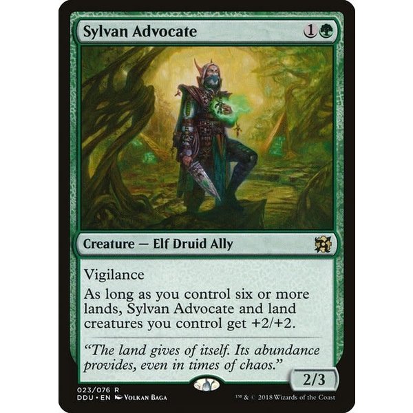 Magic: The Gathering Sylvan Advocate (023) Lightly Played