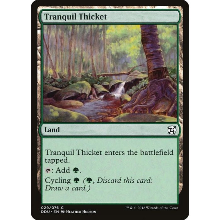 Magic: The Gathering Tranquil Thicket (029) Moderately Played