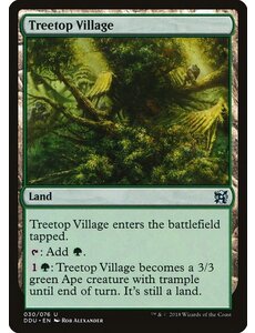 Magic: The Gathering Treetop Village (030) Lightly Played