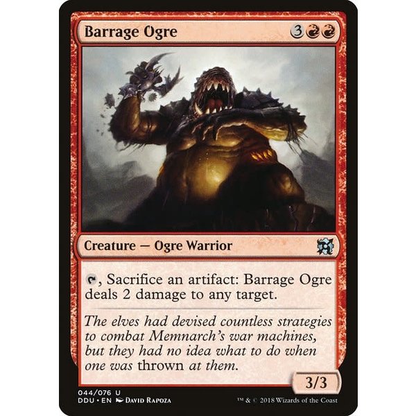 Magic: The Gathering Barrage Ogre (044) Moderately Played