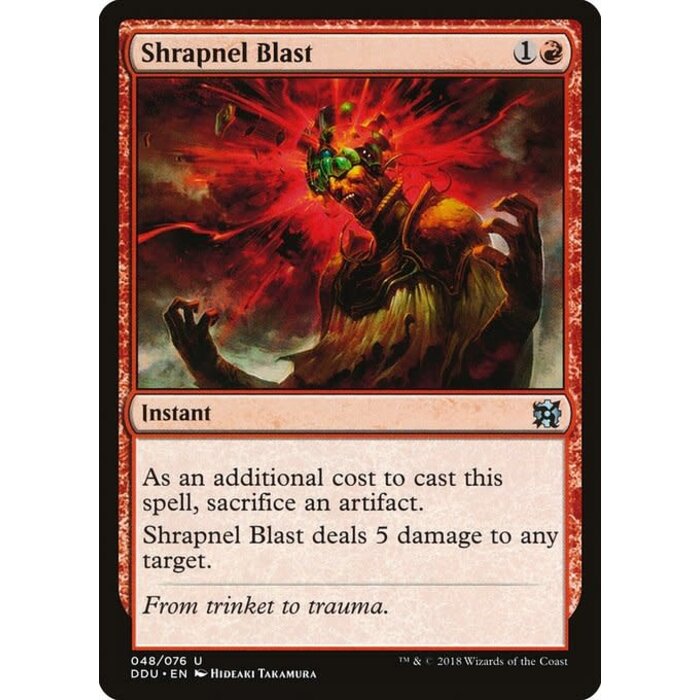 Magic: The Gathering Shrapnel Blast (048) Moderately Played