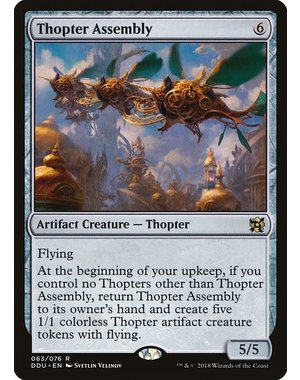 Magic: The Gathering Thopter Assembly (063) Moderately Played