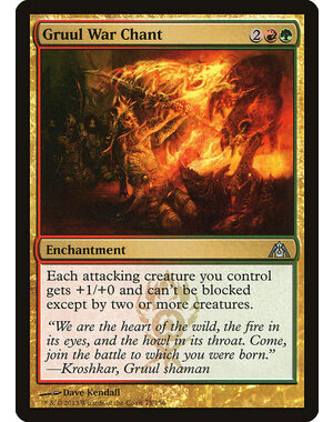Magic: The Gathering Gruul War Chant (075) Lightly Played