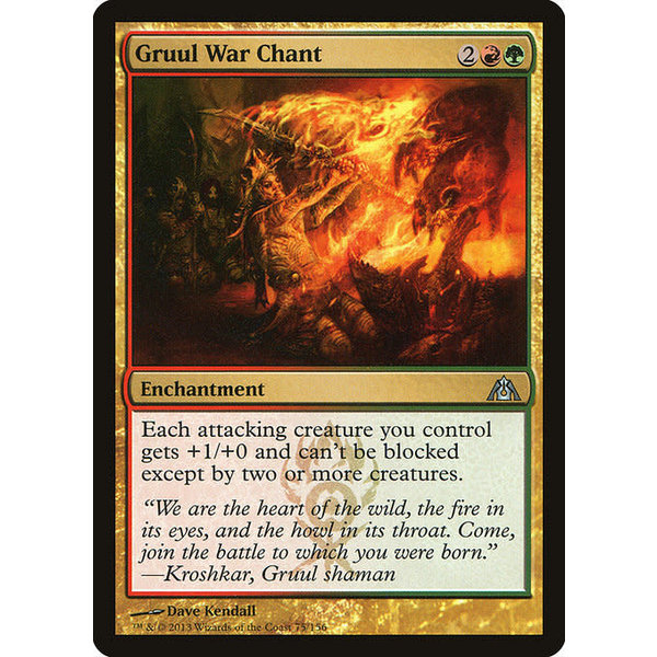 Magic: The Gathering Gruul War Chant (075) Lightly Played