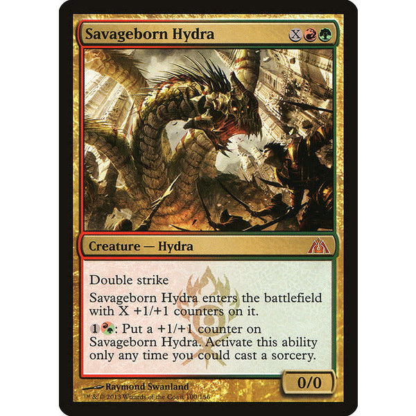 Magic: The Gathering Savageborn Hydra (100) Moderately Played
