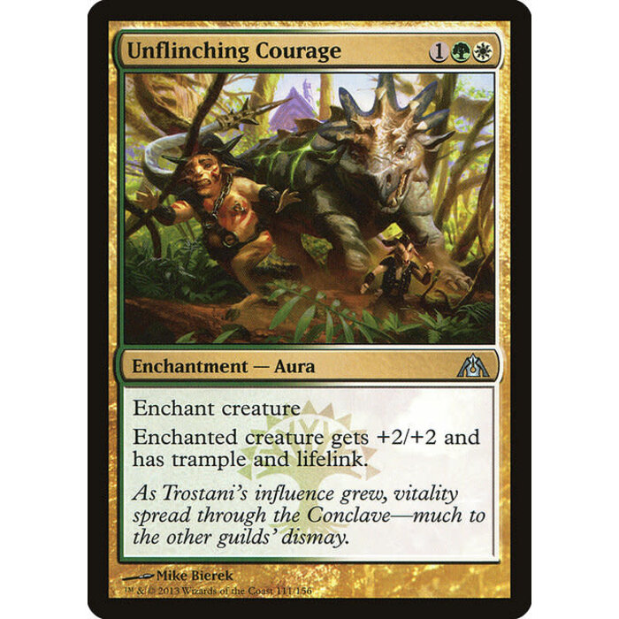 Magic: The Gathering Unflinching Courage (111) Lightly Played