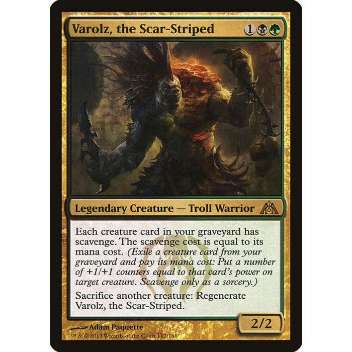 Magic: The Gathering Varolz, the Scar-Striped (112) Lightly Played