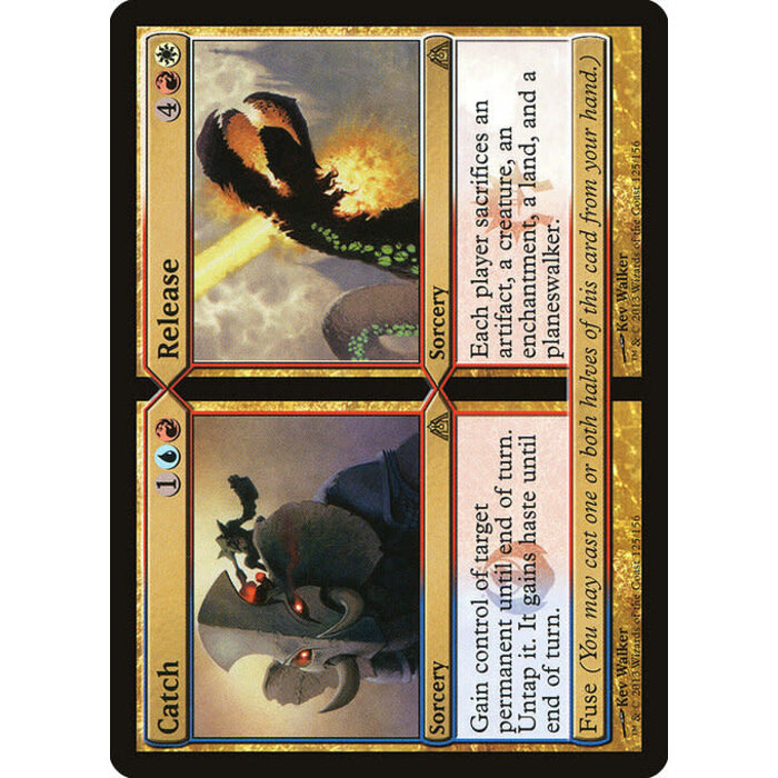 Magic: The Gathering Catch // Release (125) Lightly Played