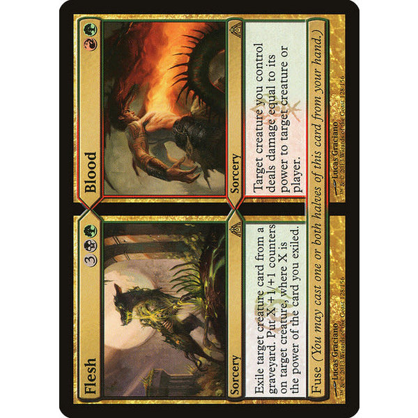 Magic: The Gathering Flesh // Blood (128) Moderately Played