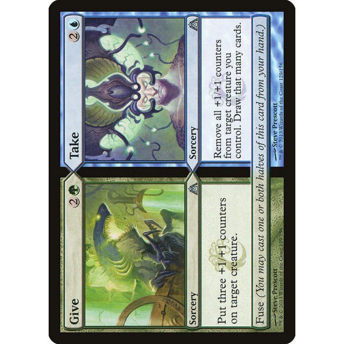 Magic: The Gathering Give // Take (129) Lightly Played