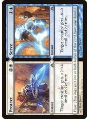 Magic: The Gathering Protect // Serve (131) Lightly Played Foil