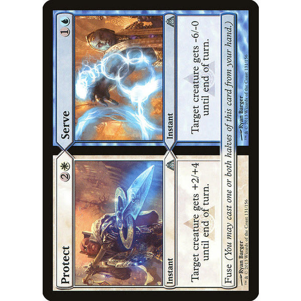 Magic: The Gathering Protect // Serve (131) Lightly Played Foil